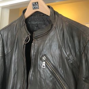 Kenneth Cole Jackets \u0026 Coats | Kenneth Cole Leather Moto Jacket Mens Small Nwot | Color: Brown | Size: S | Ficknerg's Closet